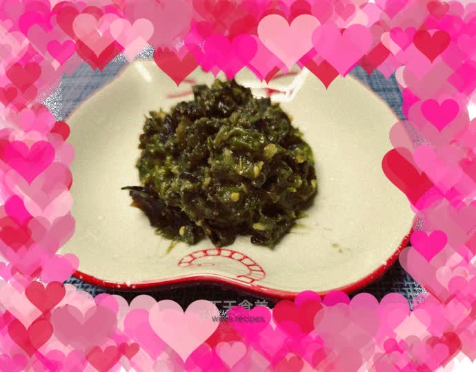 Preserved egg with red pepper