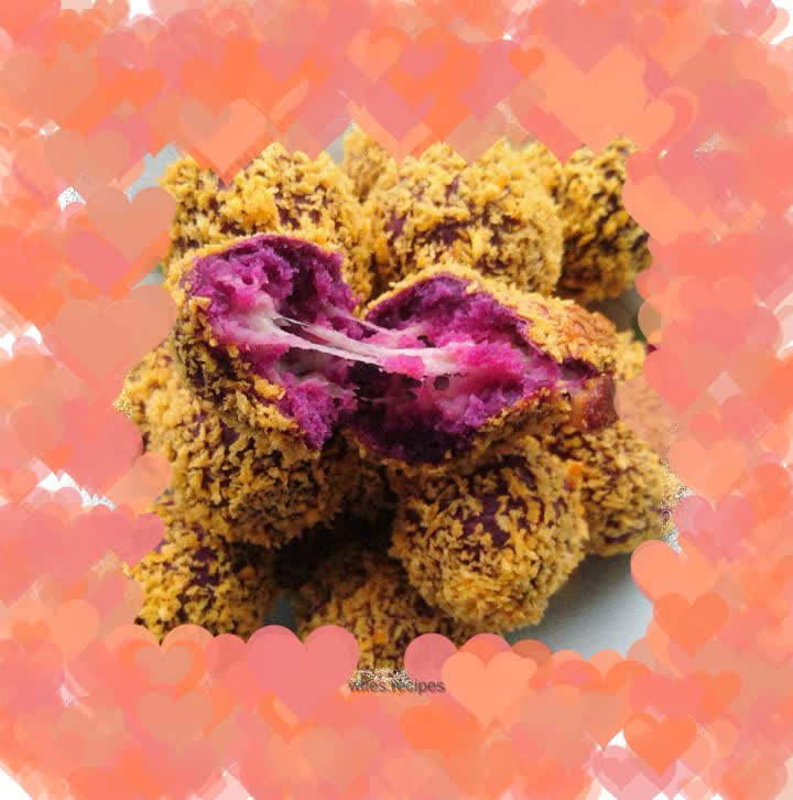 Purple Sweet Potato Cheese Balls