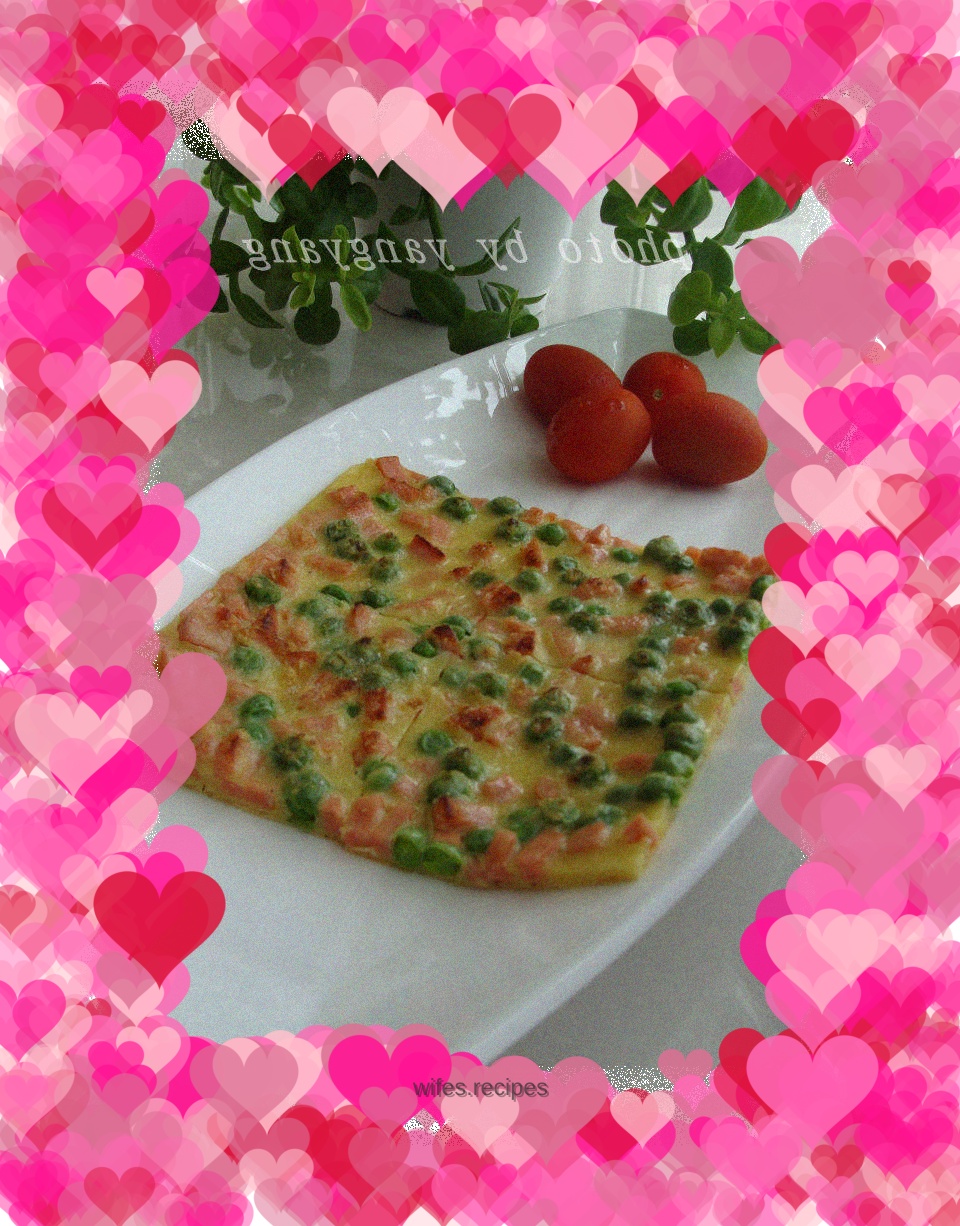 Pea and Ham Breakfast Pancakes