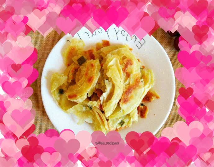 Crispy green onion pancake