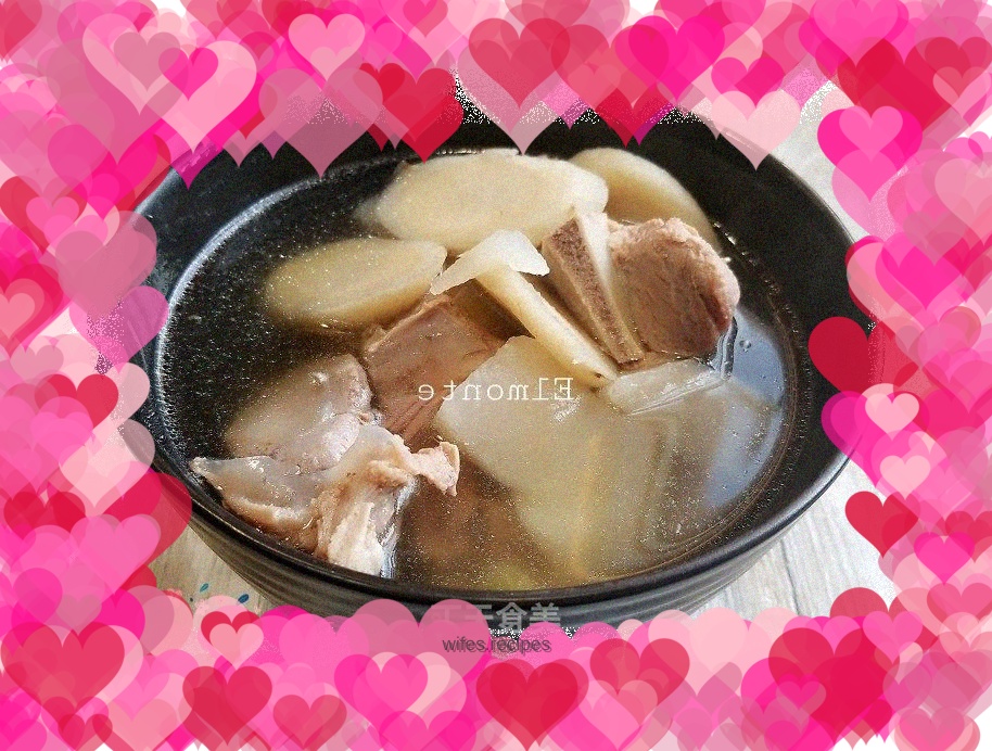 Radish and burdock soup