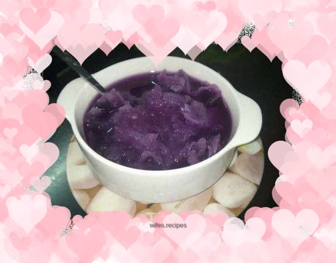 Purple Sweet Potato and Tremella Soup