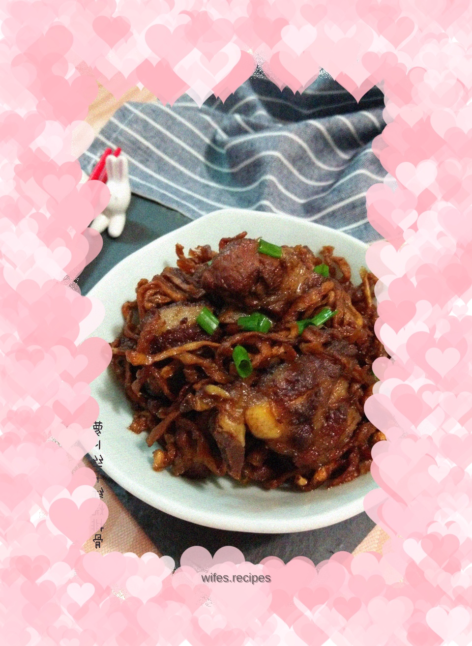Braised pork ribs with dried shredded radish