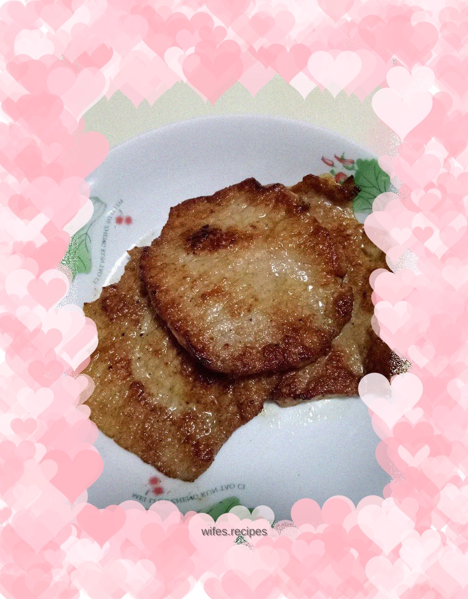 Pan-fried pork chop