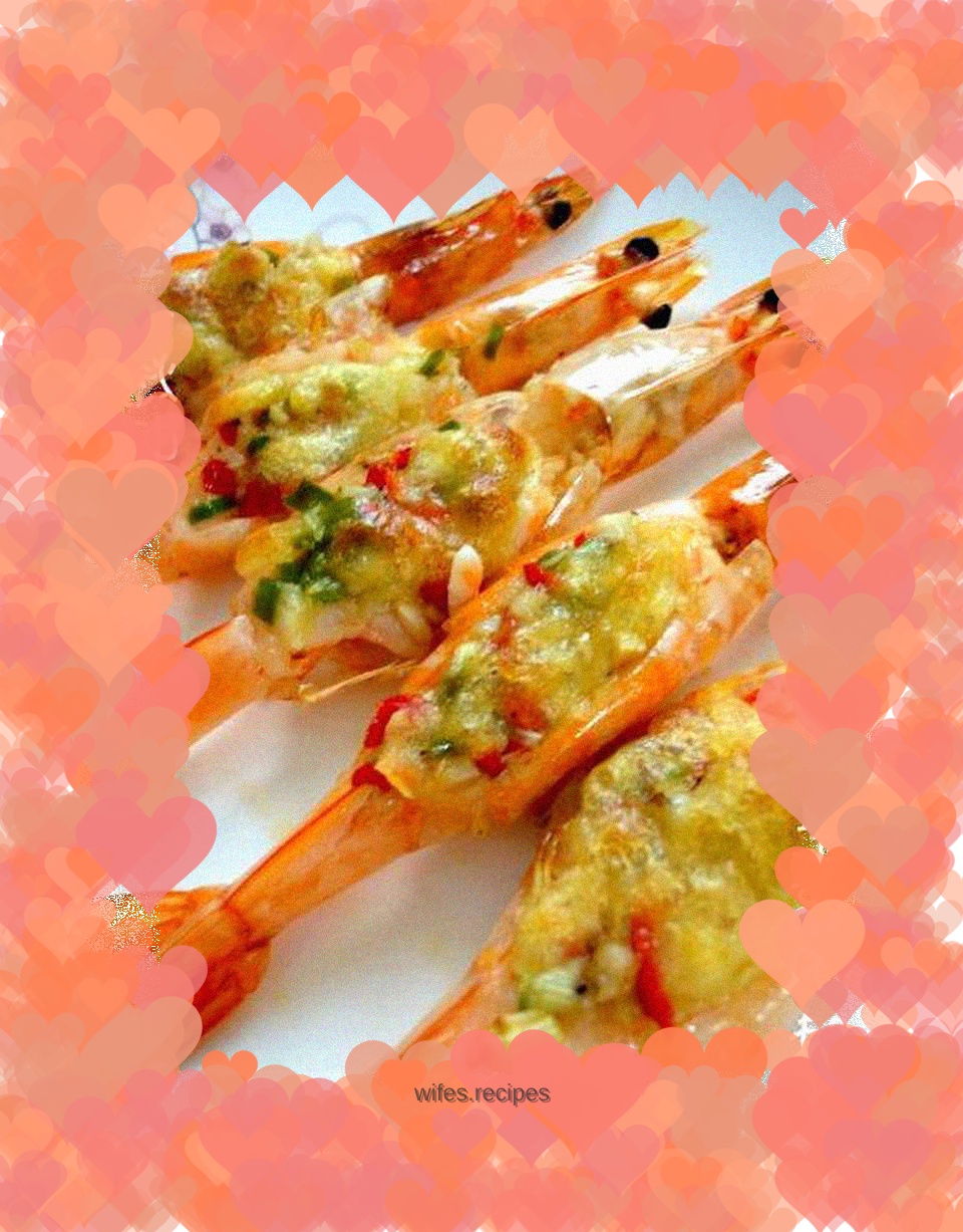 Grilled Shrimp with Garlic Cheese