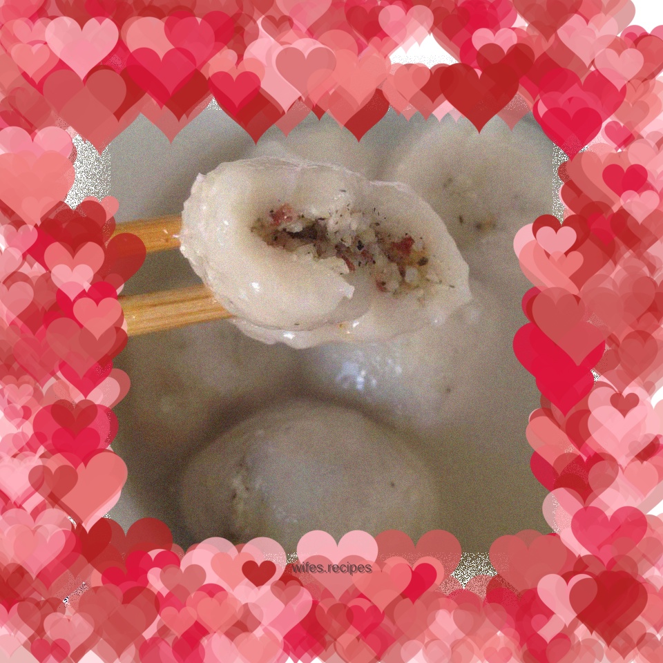 Handmade glutinous rice balls