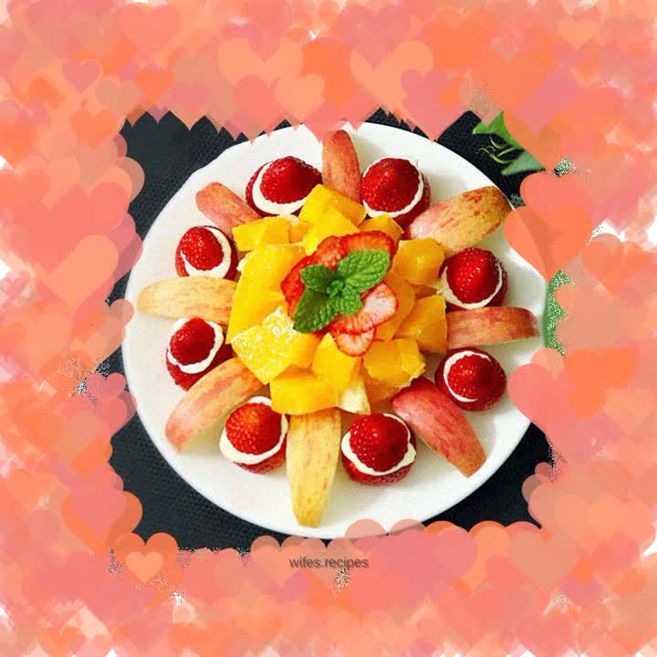 Christmas fruit platter