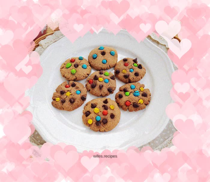 Colorful chocolate beans