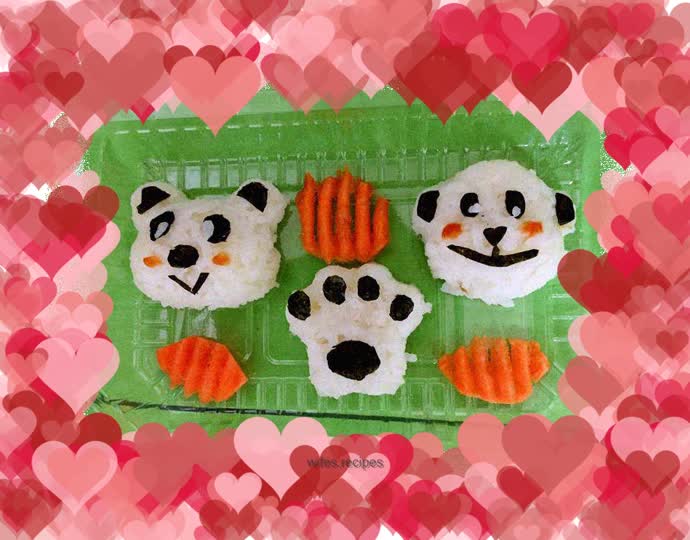 Animal rice balls