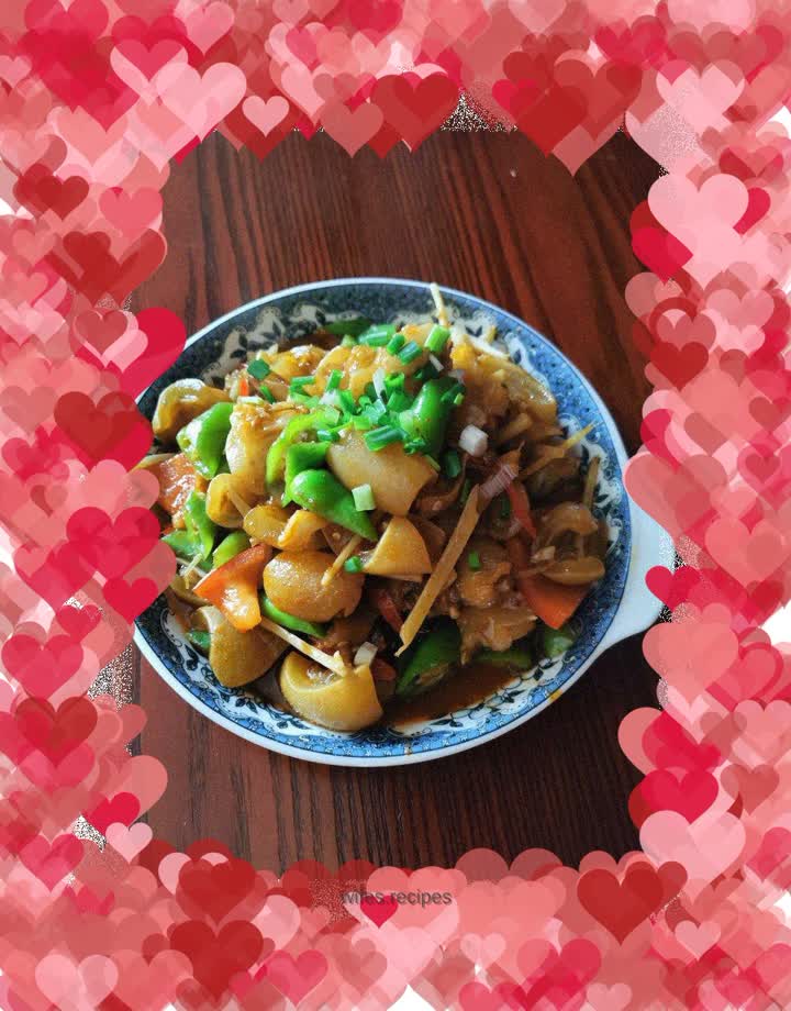 Braised beef trotters