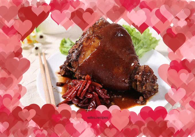 Pork Knuckle Braised in Red Wine—Automatic Cooking Pot Recipe