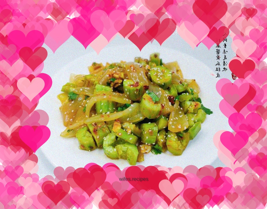 Cucumber Pulled with Sesame Sauce