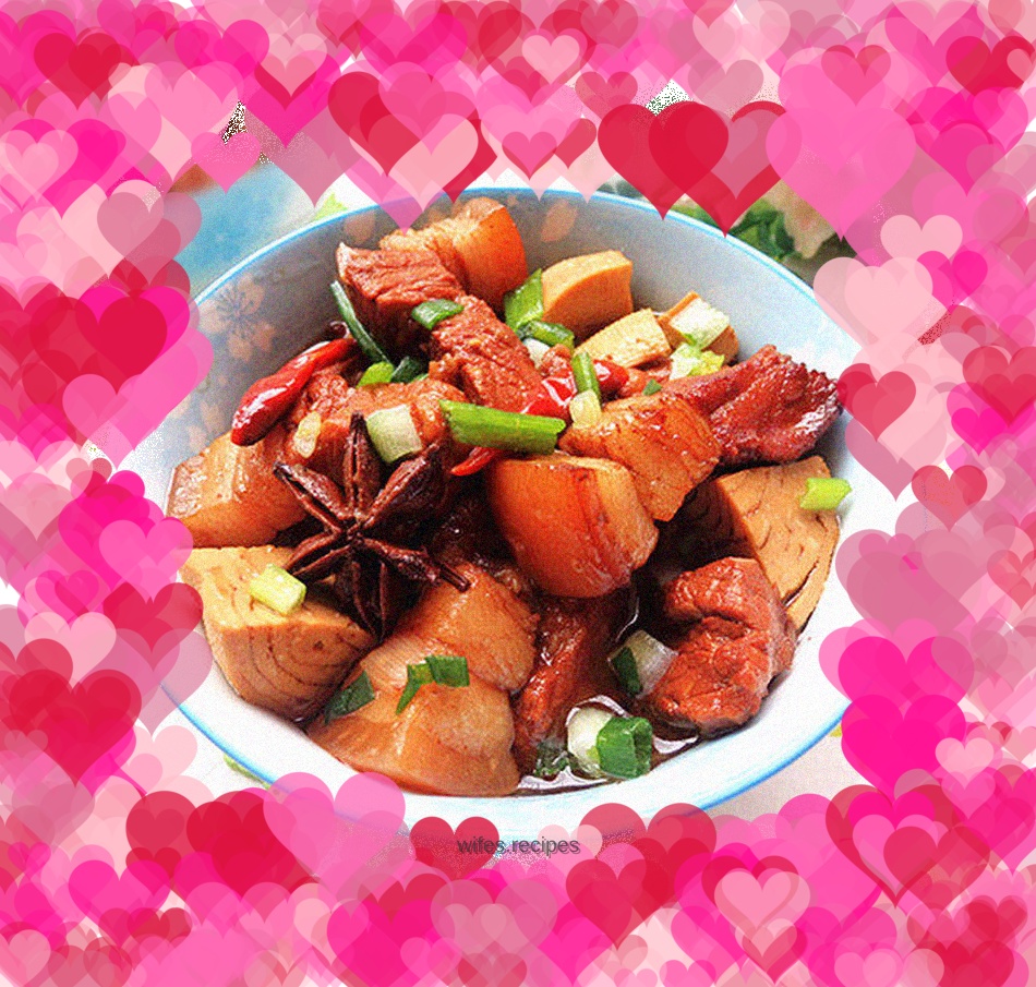 Pork belly roasted vegetarian chicken