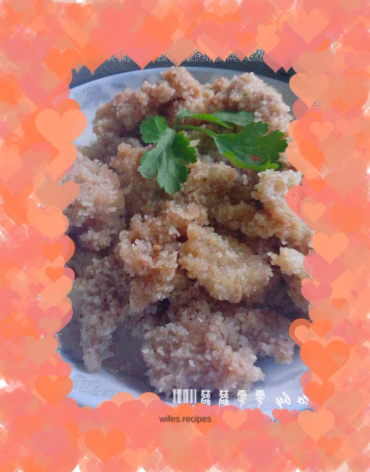 Steamed pork with rice flour - lazy version