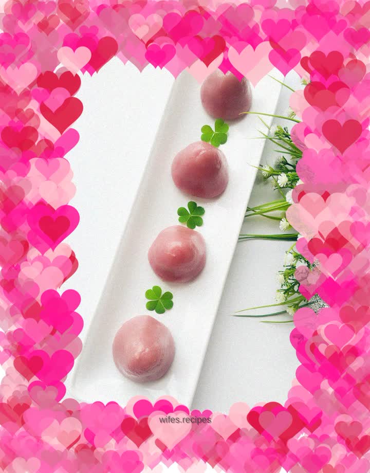 Purple sweet potato steamed bun