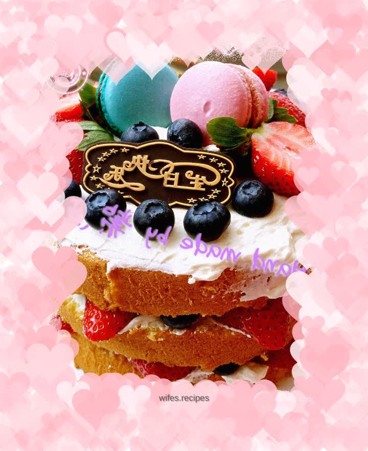 Double Berry Naked Cake