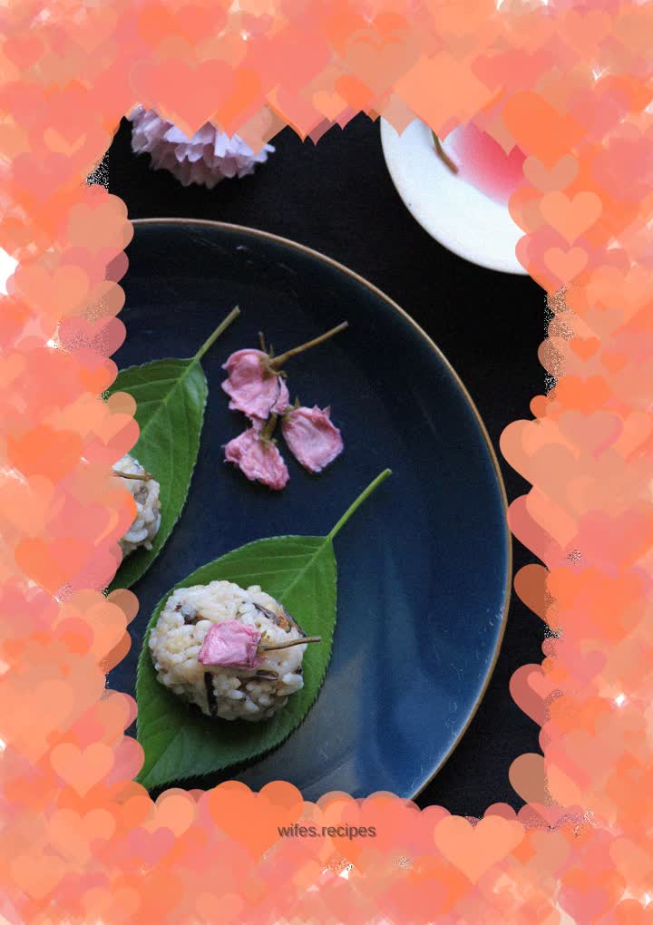 Sakura rice balls