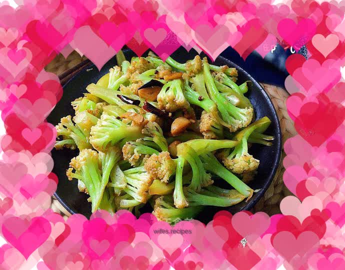 Stir-fried cauliflower