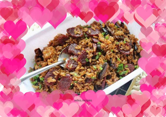Mushroom and Sausage Fried Rice