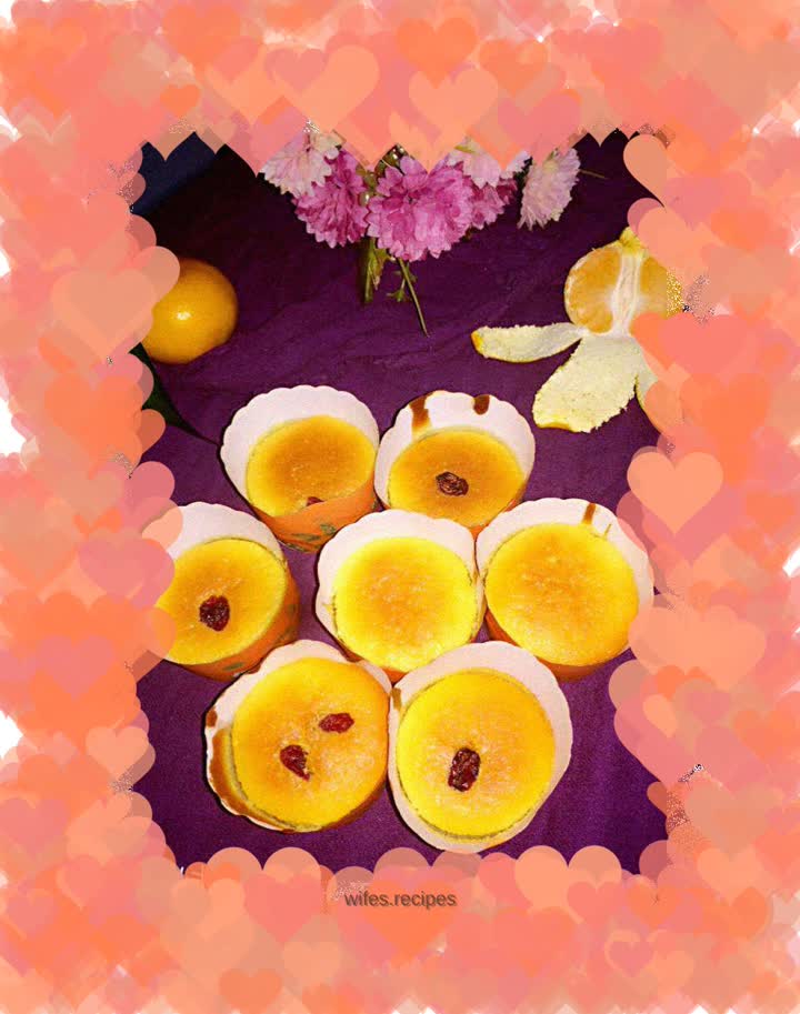 Orange Sponge Cup Cake