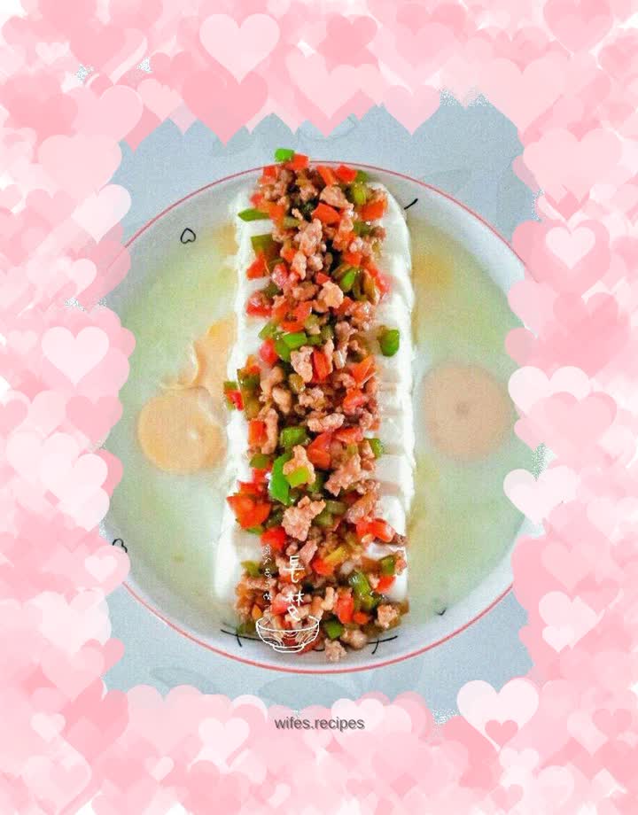 Minced pork and double pepper tofu