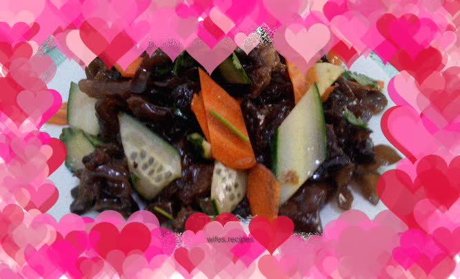 Stir-fried black fungus