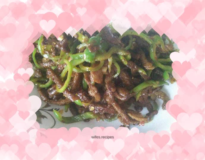 Stir-fried shredded beef