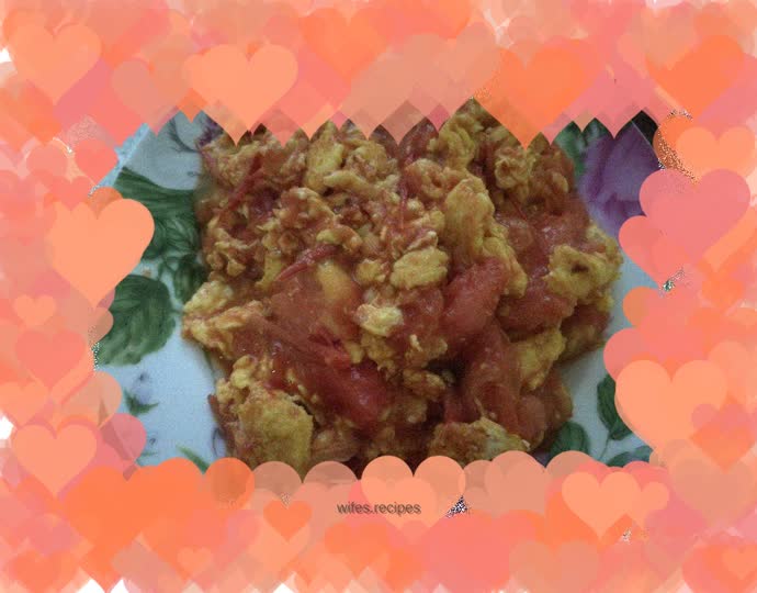 Scrambled eggs with tomatoes