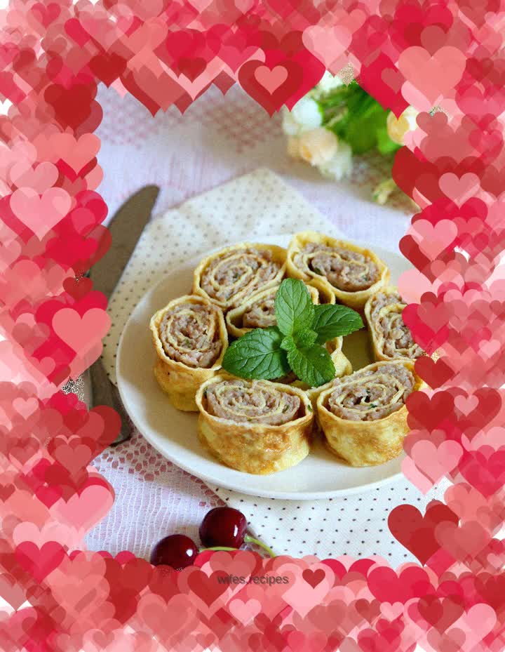 Pork and egg rolls