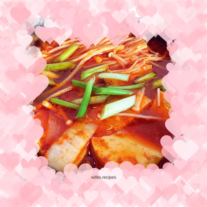 Kimchi and tofu hot pot