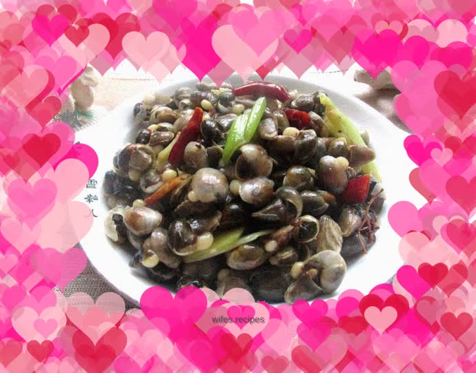 Fried mud snails