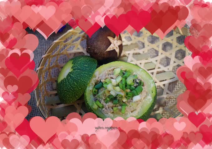 Pumpkin Stuffed with Mushrooms and Minced Meat