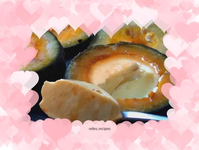 Pumpkin egg custard