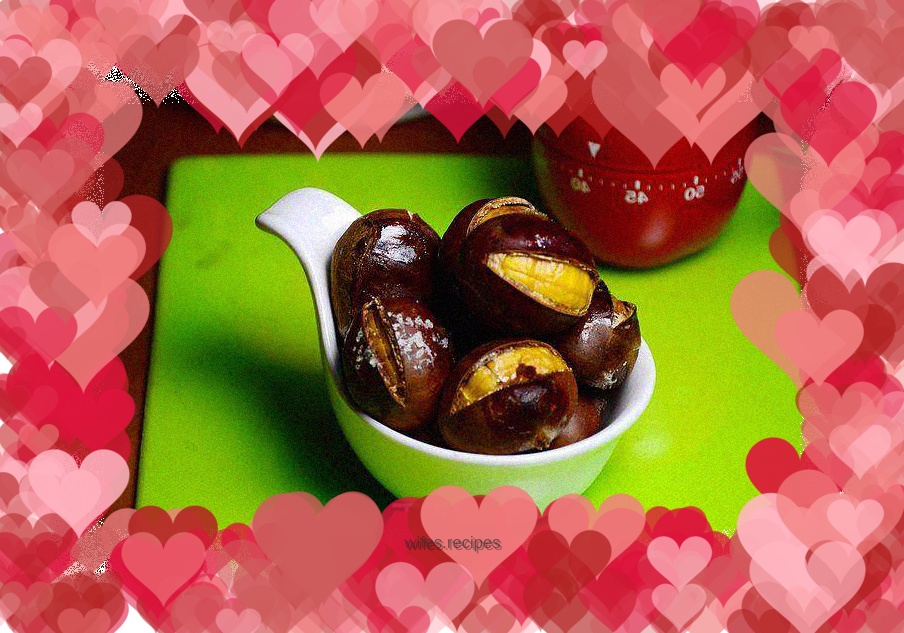 Oven version of sugar-roasted chestnuts