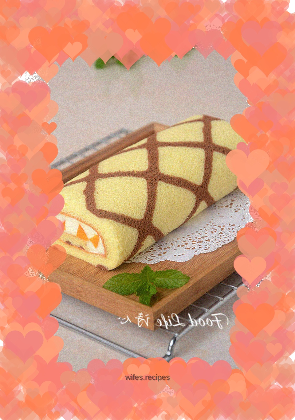 【Cocoa Pattern Cake Roll】