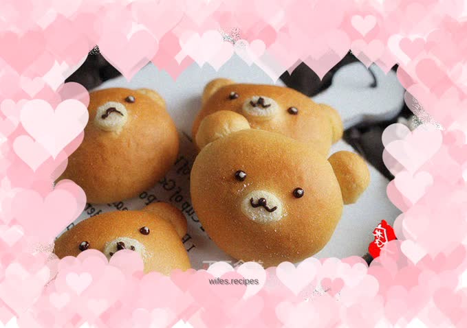 Cute stuff. Little Bear Bean Paste Bread