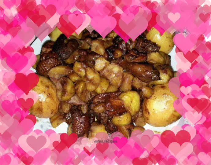 Braised Egg and Chestnut Roast Chicken