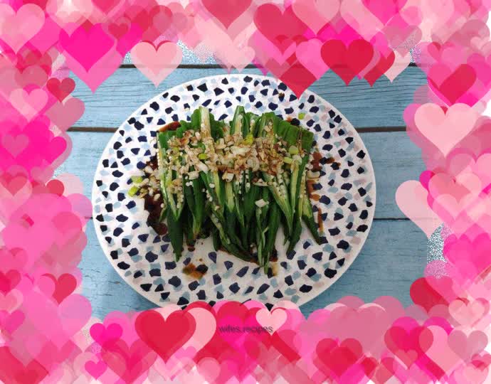 Okra with scallion oil