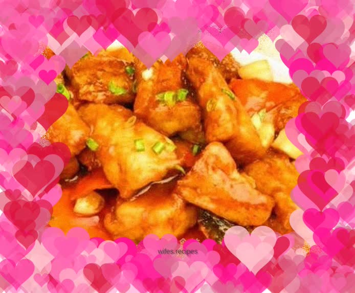 The flaming red lucky fish