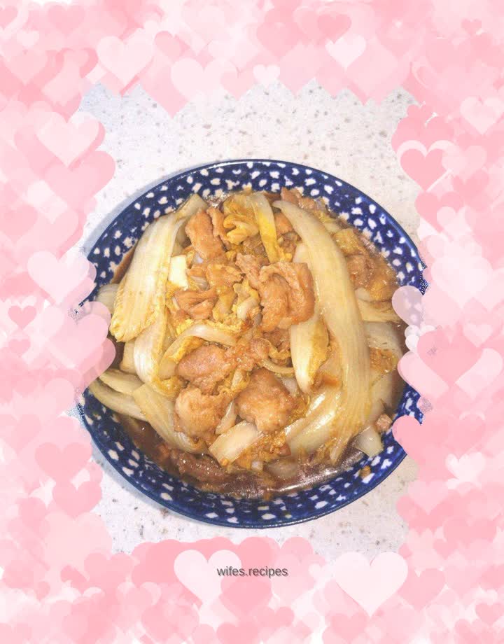 Stir-fried Pork Slices with Baby Cabbage