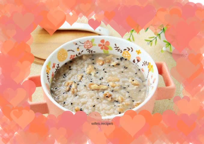 Sesame and walnut porridge