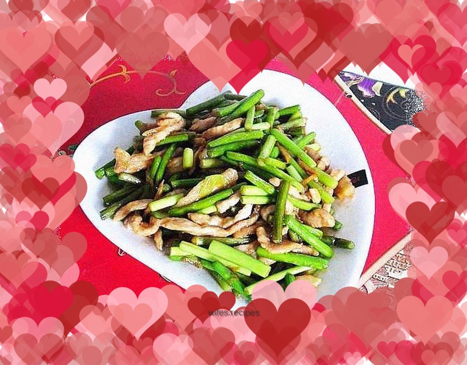 Fried garlic sprouts