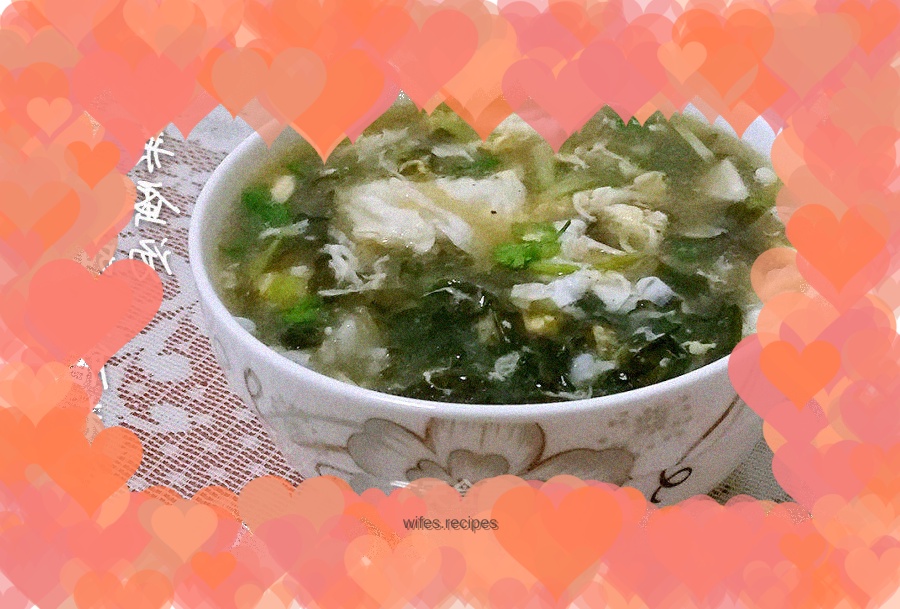 Beginner's guide----Seaweed and egg soup