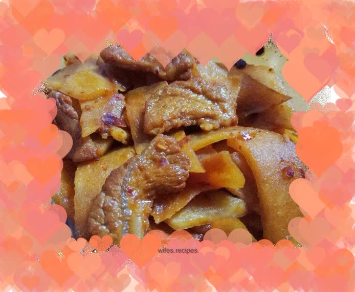 Crispy fried radish slices