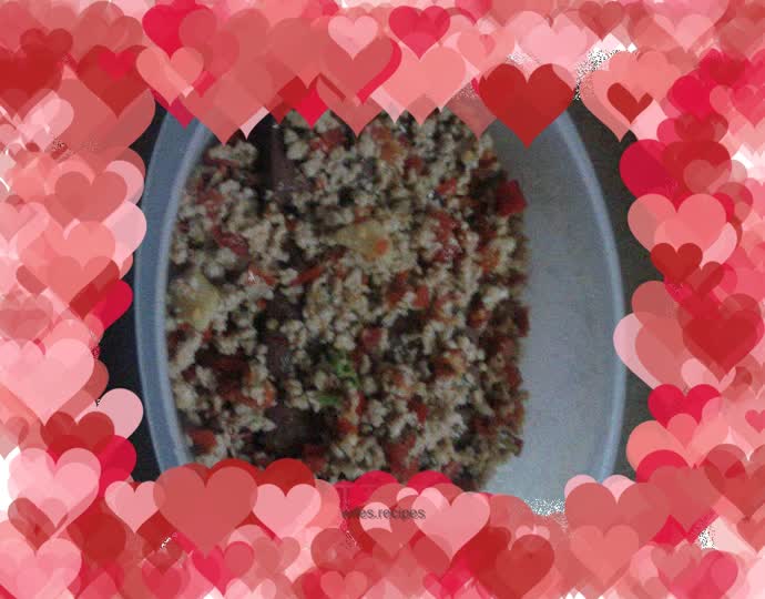 Steamed duck blood with chopped pepper and tea oil (clears lungs, detoxifies and relieves intestinal gas)