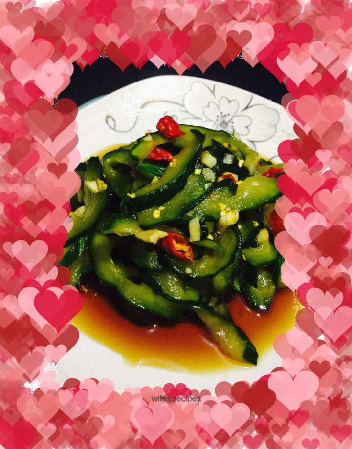 Crispy cucumber slices