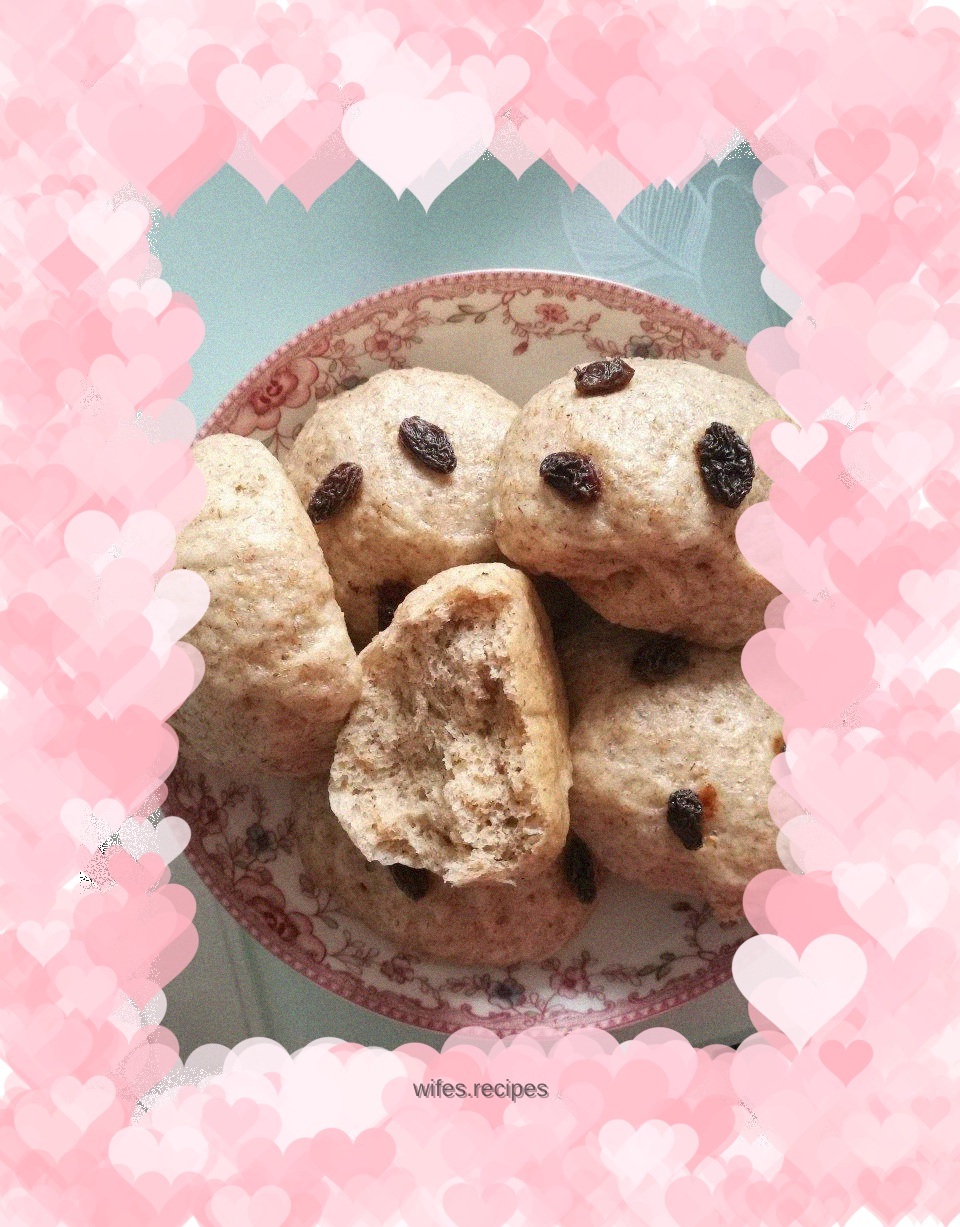 Steamed whole wheat buns