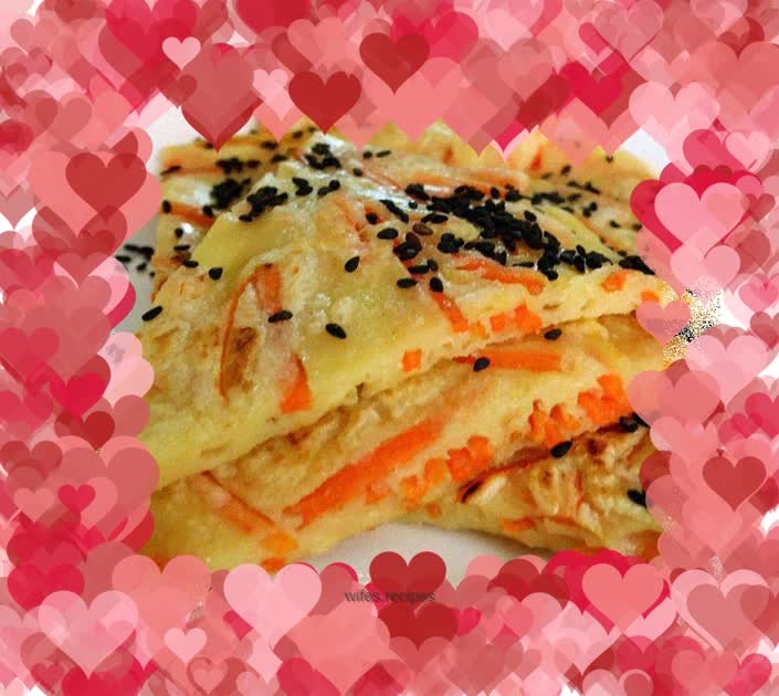 Carrot and Egg Soft Pancake