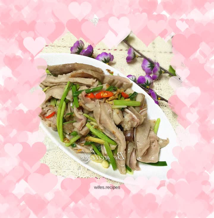 Stir-fried tripe