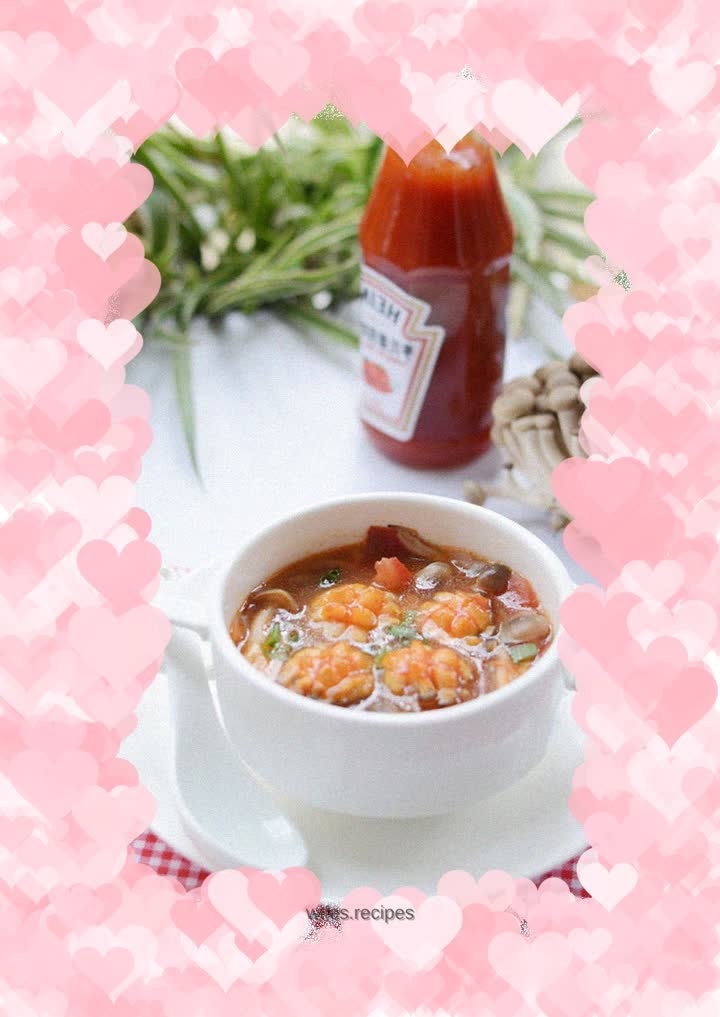 You can eat like this to maintain your health---Fragrant Tomato and Abalone Soup